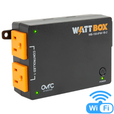 WattBox®1 Controlled Bank, 2 Outlets (Wi-Fi or Wired)